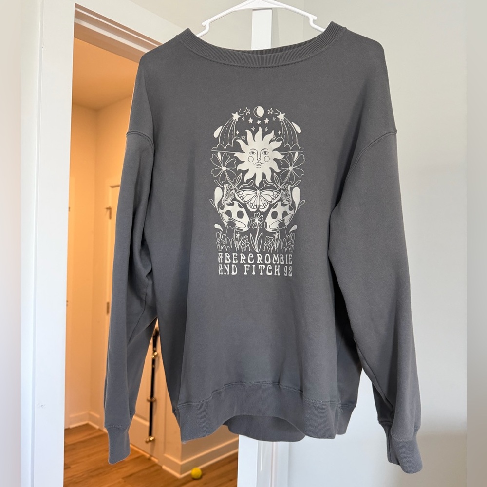 Abercrombie & Fitch Soft Gray Sweatshirt